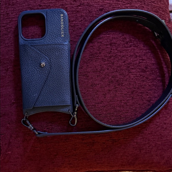 Bandolier Black iPhone 14 Pro Max Case with Strap